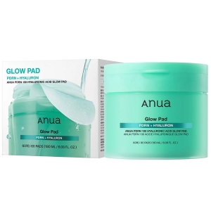 ANUA - PDRN 100 Hyaluronic Acid Glow Pad, 60 szt - nawilżająco-rozświetlające płatki do twarzy