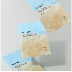 iUNIK - Beta-Glucan Family Moisture Mask, 25 ml - nawilżająca maska do twarzy w płachcie